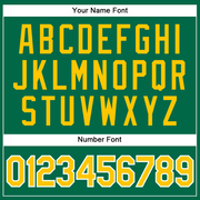 Custom Kelly Green Gold-White Authentic Sleeveless Baseball Jersey