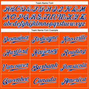 Custom Orange Royal-White Authentic Sleeveless Baseball Jersey