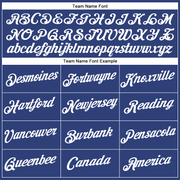 Custom Women's Royal White-Red V-Neck Cropped Baseball Jersey