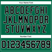 Custom Kelly Green Black-White Authentic Sleeveless Baseball Jersey