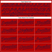 Custom Red Red-Navy Authentic Sleeveless Baseball Jersey