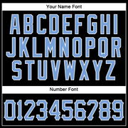 Custom Black Light Blue-White Authentic Sleeveless Baseball Jersey