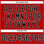 Custom Women's Red Black-White V-Neck Cropped Baseball Jersey