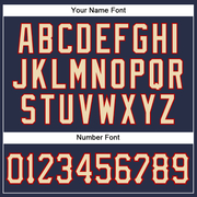 Custom Navy Cream-Red Authentic Sleeveless Baseball Jersey