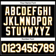 Custom Black White-Gold Authentic Sleeveless Baseball Jersey