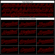 Custom Black Black-Red Authentic Sleeveless Baseball Jersey