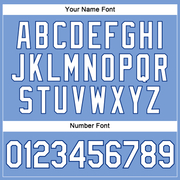 Custom Women's Light Blue White-Royal V-Neck Cropped Baseball Jersey