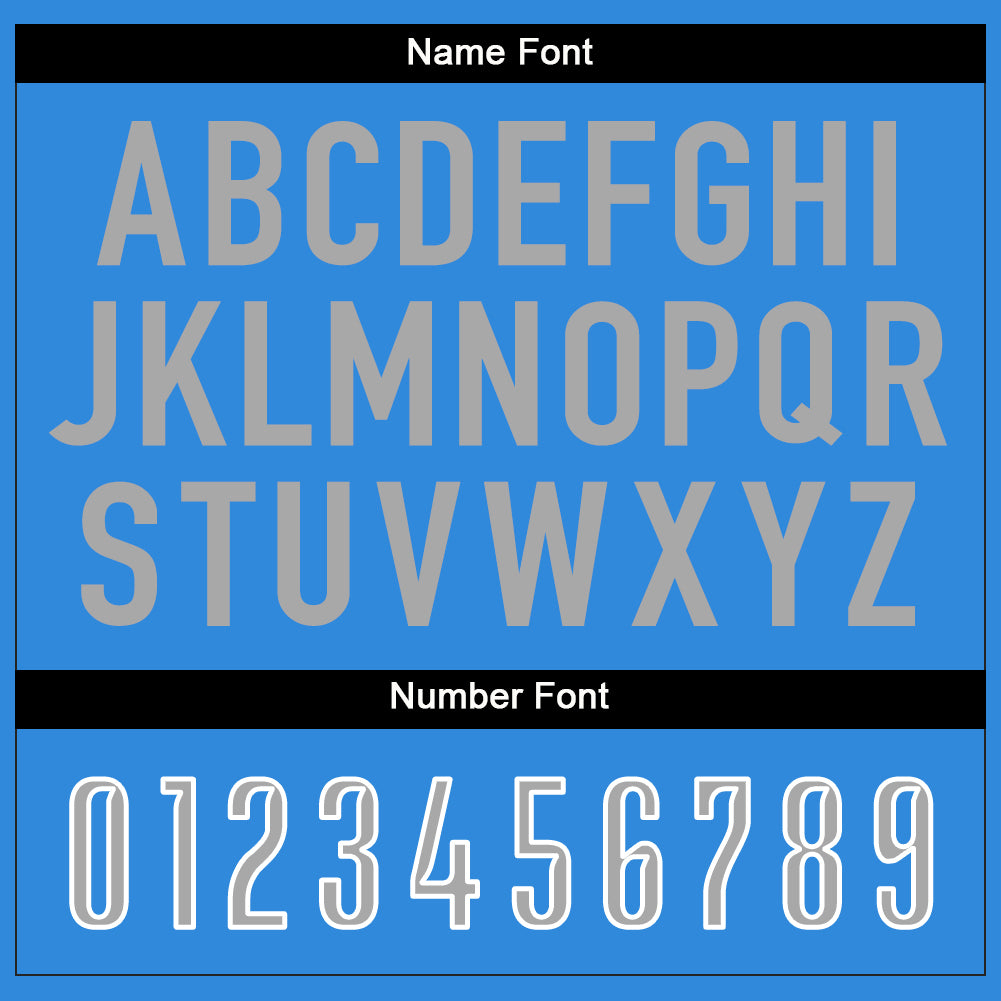 Custom Powder Blue Gray-White Mesh Split Fashion Football Jersey