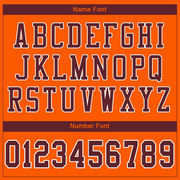 Custom Orange Burgundy-White Mesh Authentic Football Jersey
