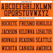 Custom Orange Orange-Brown Mesh Authentic Football Jersey