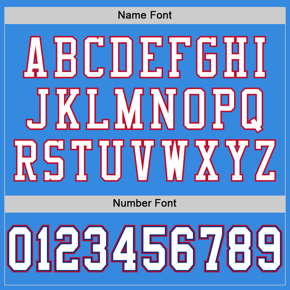 Custom Powder Blue White-Royal Mesh Authentic Throwback Football Jersey