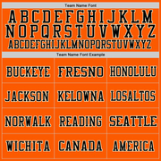 Custom Orange Black-Old Gold Mesh Authentic Throwback Football Jersey