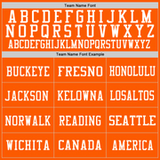 Custom Orange White Mesh Authentic Throwback Football Jersey