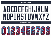 Custom Powder Blue Navy-Red Mesh Drift Fashion Football Jersey