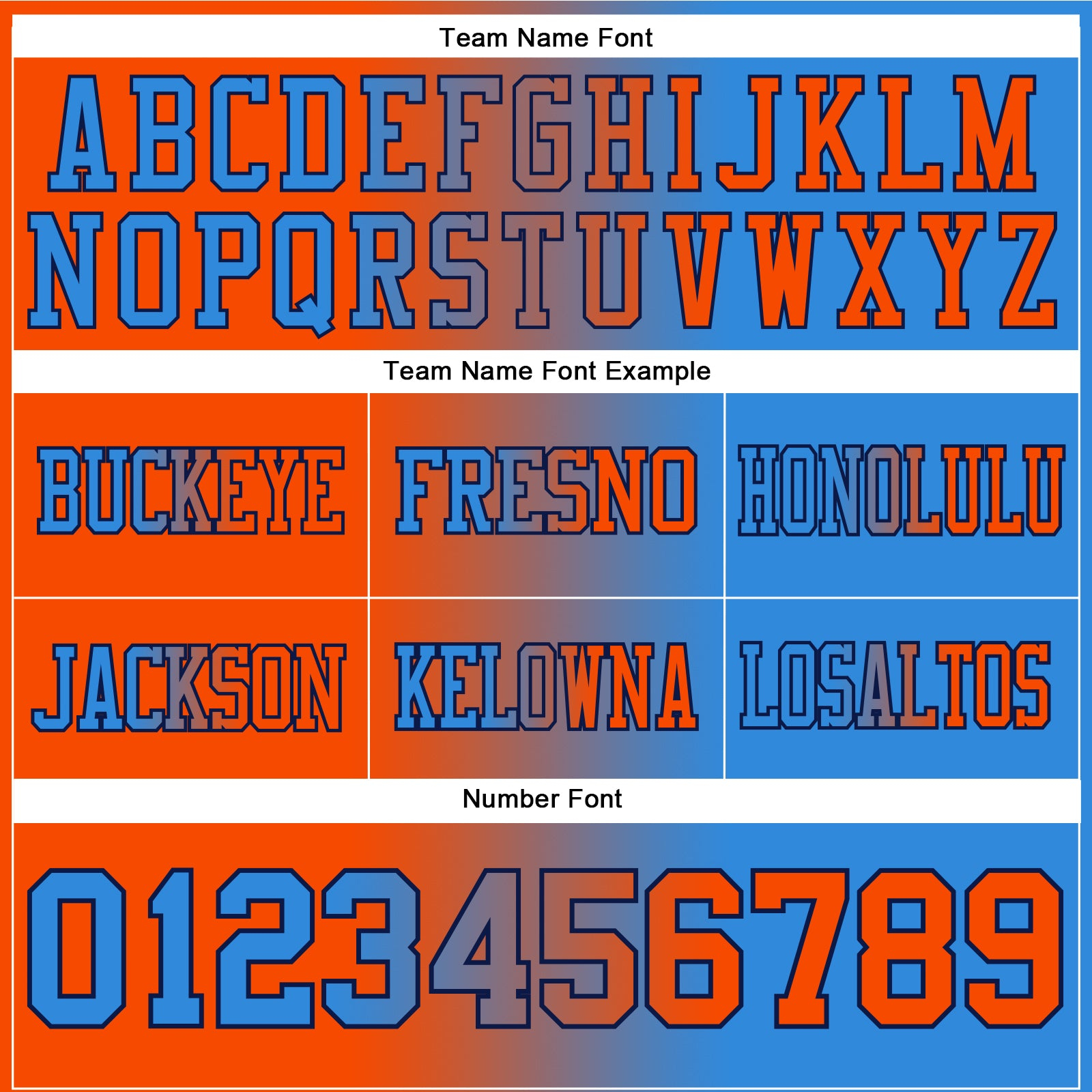 Custom Powder Blue Orange-Navy Mesh Authentic Gradient Fashion Football Jersey