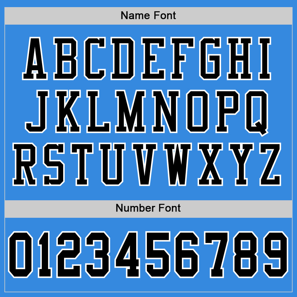 Custom Powder Blue Black-White Mesh Authentic Football Jersey