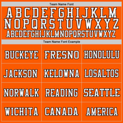 Custom Orange White-Black Mesh Authentic Throwback Football Jersey
