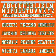 Custom Orange Kelly Green-White Mesh Authentic Throwback Football Jersey