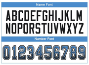 Custom Powder Blue Black-Gray Mesh Drift Fashion Football Jersey