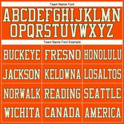 Custom Orange Cream-Olive Mesh Authentic Football Jersey