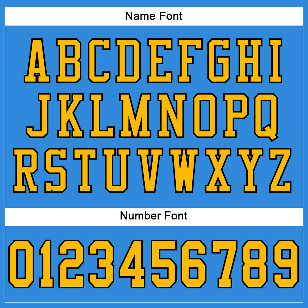 Custom Powder Blue Gold-Black Mesh Authentic Football Jersey