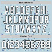 Custom Blue White-Black 3D Pickleball Paddles Balls Floral Performance T-Shirt