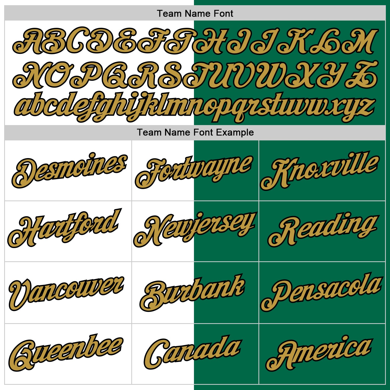 Custom Kelly Green Old Gold-Black Split Fashion Performance T-Shirt