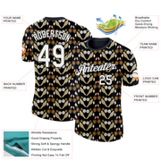 Custom Black White 3D Pickleball Paddles Balls Floral Performance T-Shirt