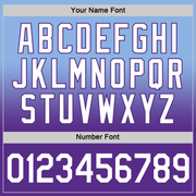 Custom Light Blue White-Purple Fade Fashion Performance T-Shirt