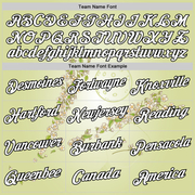 Custom Green White-Black 3D Pickleball Paddles Balls Floral Performance T-Shirt