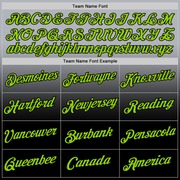 Custom Gray Neon Green-Black Fade Fashion Performance T-Shirt