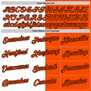 Custom Orange White-Black Split Fashion Performance T-Shirt
