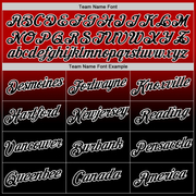 Custom Red Black-White Fade Fashion Performance T-Shirt