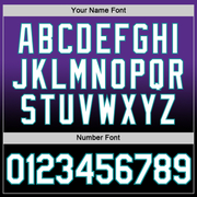 Custom Purple Black-Teal Fade Fashion Performance T-Shirt