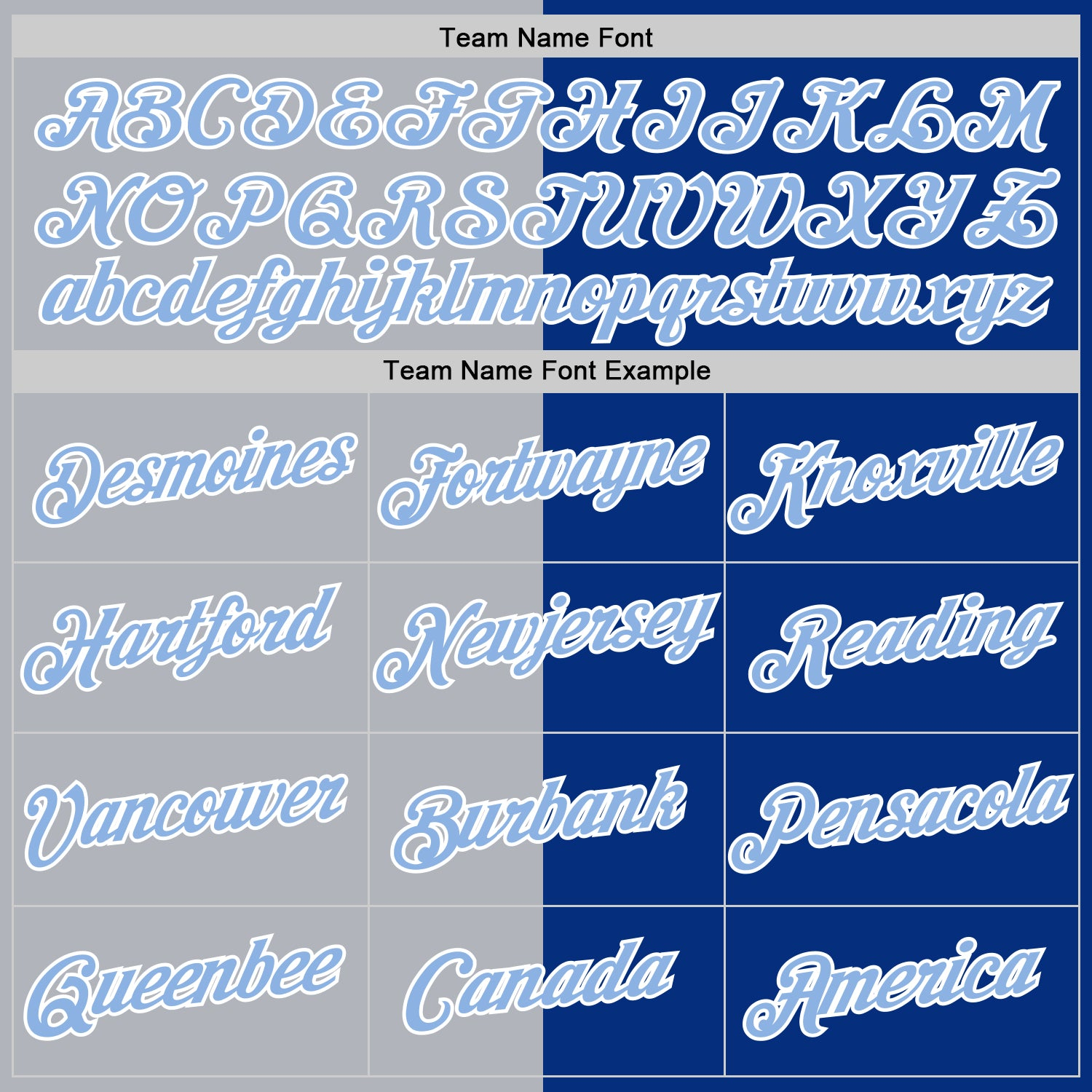 Custom Royal Light Blue-Gray Split Fashion Performance T-Shirt