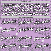 Custom Light Purple White-Black 3D Pickleball Balls Floral Performance T-Shirt