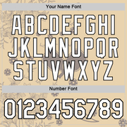 Custom City Cream White-Black 3D Pickleball Paddles Balls Floral Performance T-Shirt