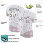 Custom White Black 3D Pickleball Paddles Balls Performance T-Shirt
