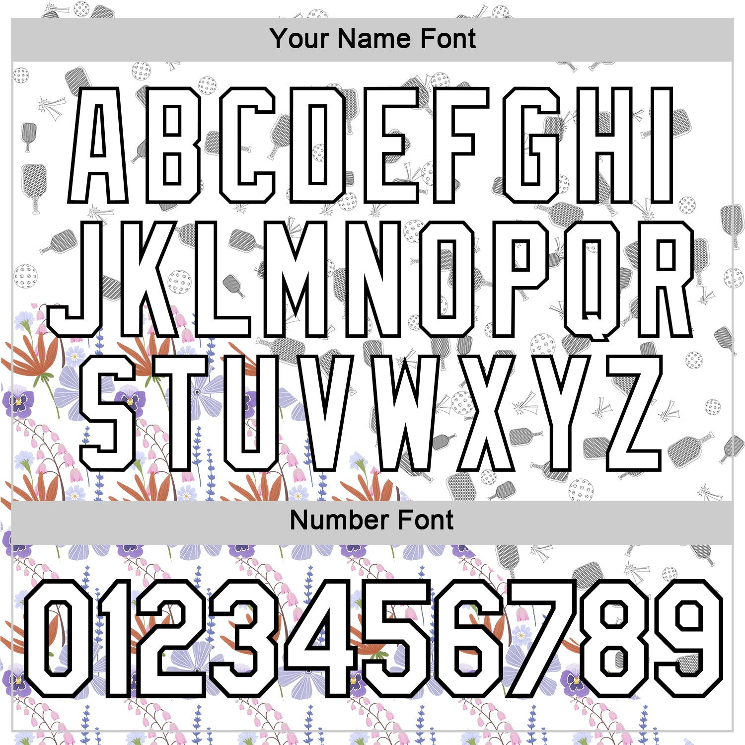 Custom White Black 3D Pickleball Paddles Balls Floral Performance T-Shirt