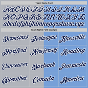 Custom Powder Blue Navy-Gray Split Fashion Performance T-Shirt