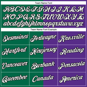 Custom Purple Kelly Green-Black Split Fashion Performance T-Shirt