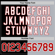 Custom Black Red-Gray Split Fashion Performance T-Shirt