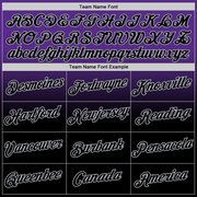 Custom Purple Black-Gray Fade Fashion Performance T-Shirt