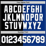 Custom Black Royal-Gray Split Fashion Performance T-Shirt