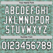 Custom Green White-Black 3D Pickleball Paddles Balls Tropical Palm Trees Performance T-Shirt