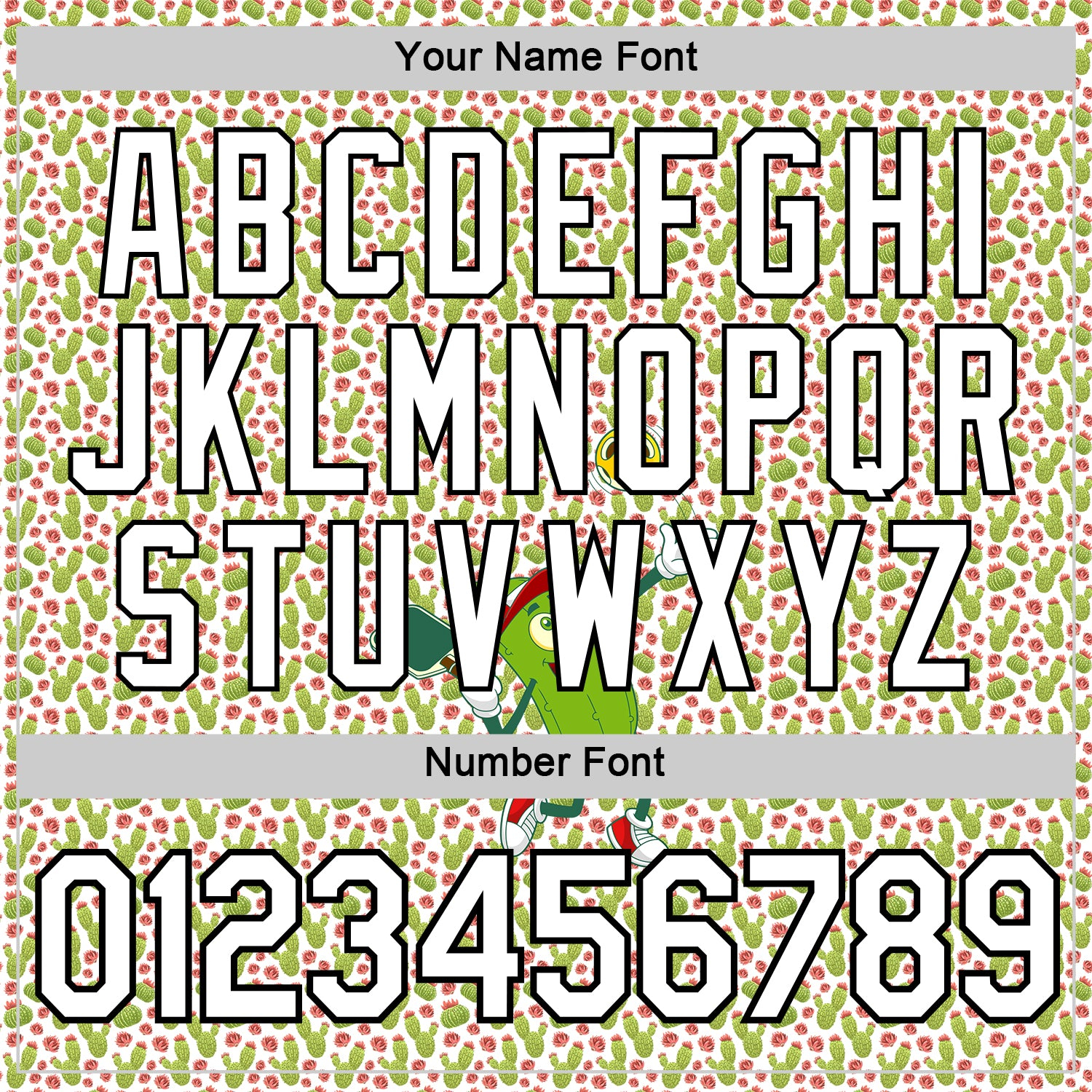 Custom White Black 3D Pickleball Paddles Balls Cactus Performance T-Shirt