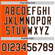 Custom Orange Brown-White Split Fashion Performance T-Shirt