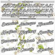 Custom White Black 3D Pickleball Paddles Balls Floral Performance T-Shirt