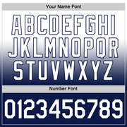 Custom White Navy Fade Fashion Performance T-Shirt