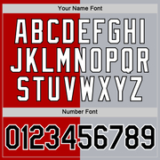 Custom Red Black-Gray Split Fashion Performance T-Shirt